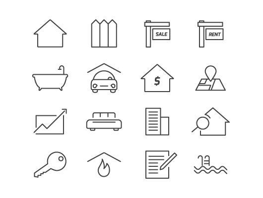 Real Estate Vector Icons