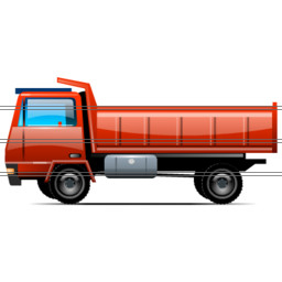Semi Truck and Trailer Icon