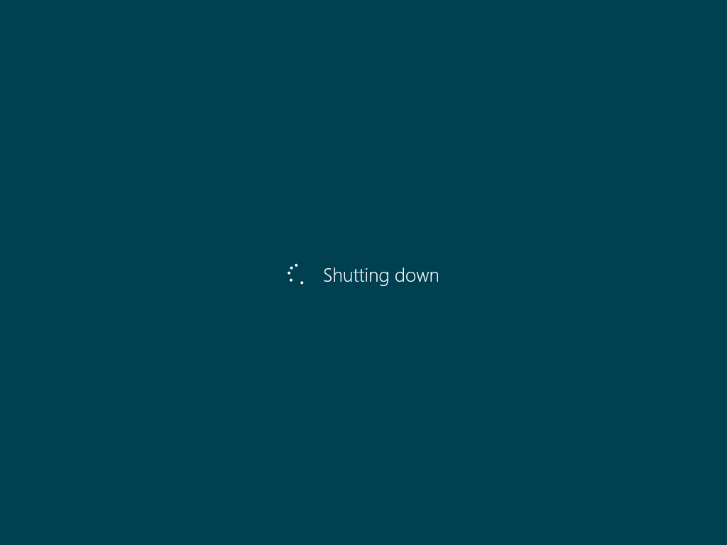 Shutting Down Windows 8