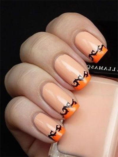 Simple Fall Nail Art