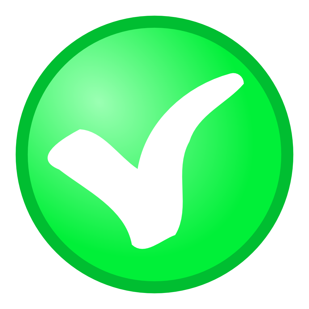 Small Green Check Mark Clip Art