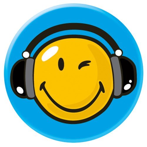 Smiley Face with Headphones