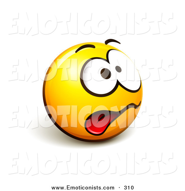 Smiley Face with Tongue Out Clip Art