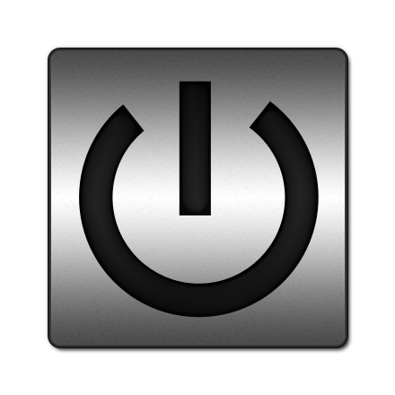 Square Power Button Icon