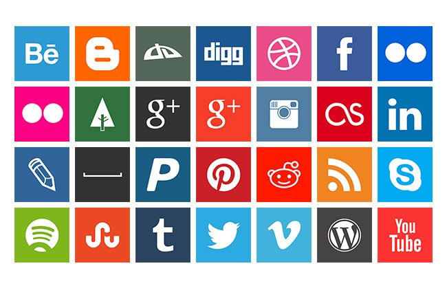 Square Social Media Icons