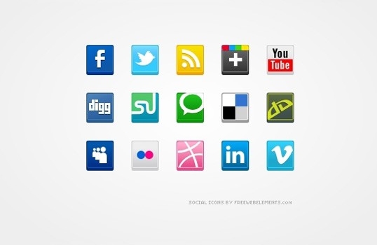 Square Social Media Icons