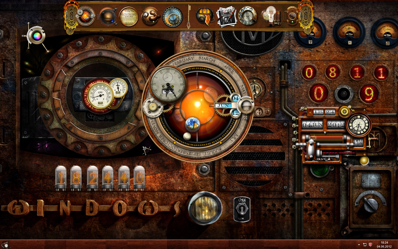 12 Steampunk Desktop Icons Windows 7 Images