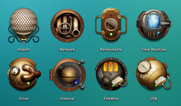 Steampunk Icons Windows 7