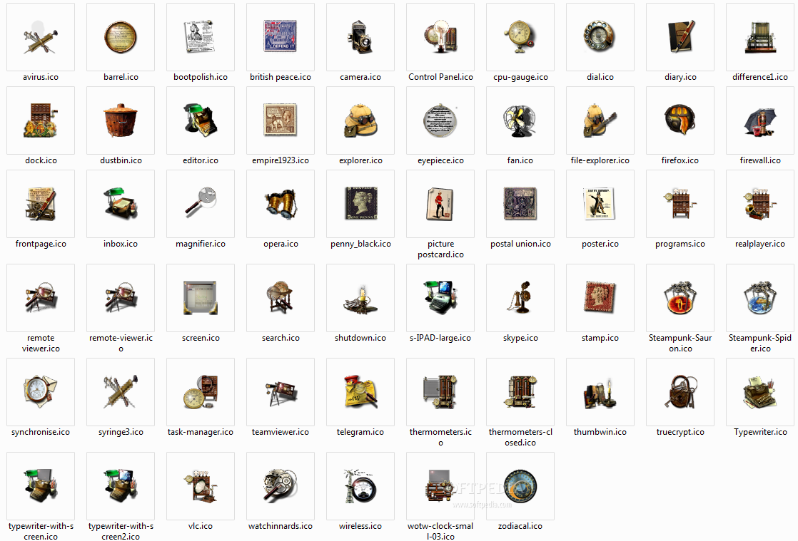 Steampunk Windows Icons