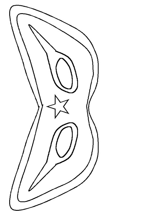 Superhero Mask Coloring Pages