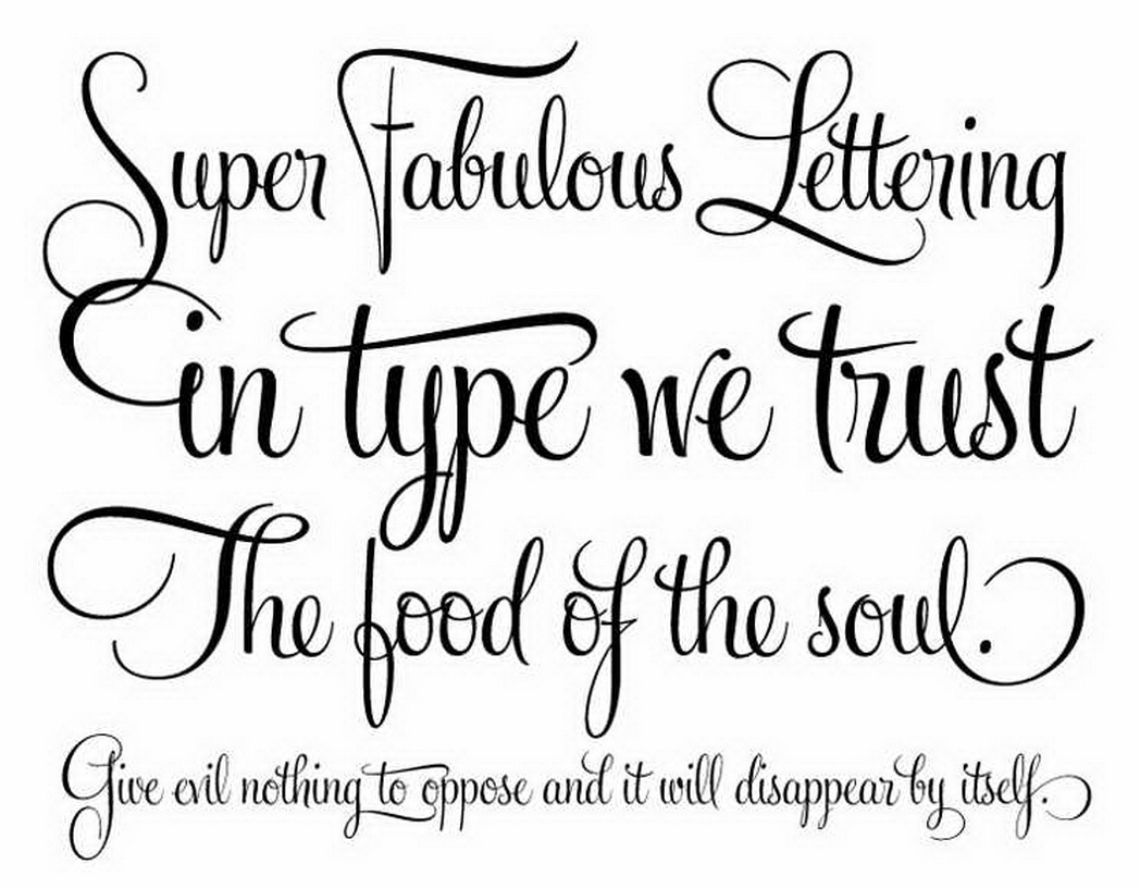 Tattoo Lettering Fonts