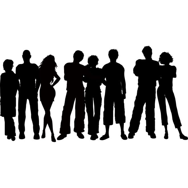 Teenager Silhouette Vector Free