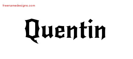 15 Quentin Name Font Images
