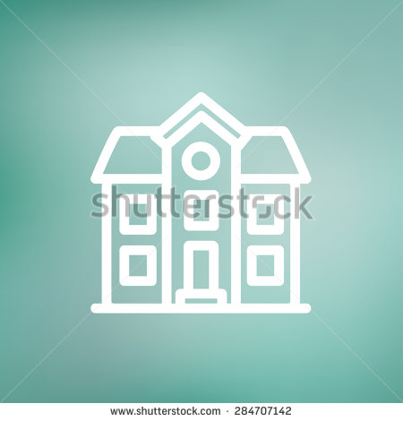 Two-Story House Icon