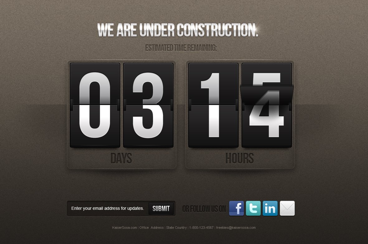 Under Construction Template Free