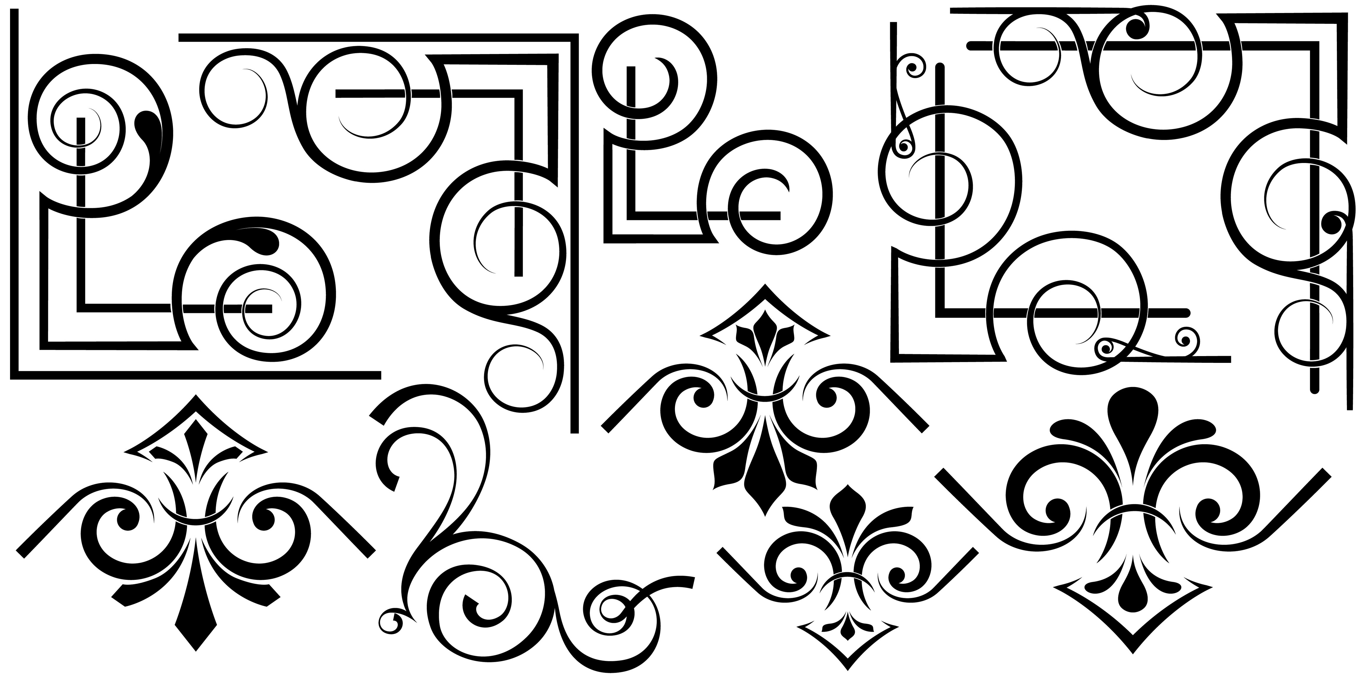 Vector Corner Border Designs