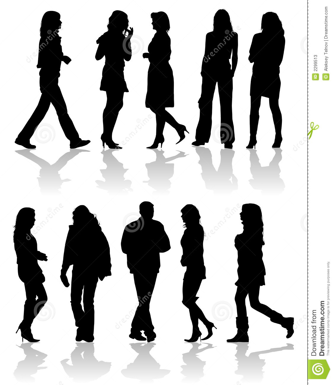 Vector People Silhouettes Man