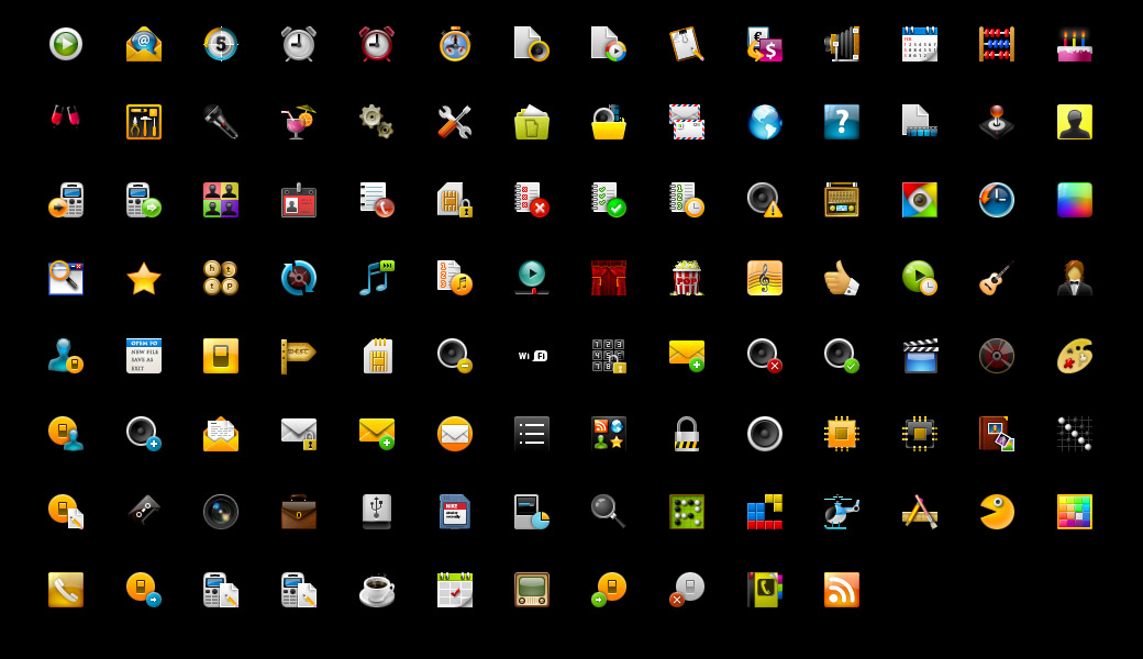 Verizon Cell Phone Icons Symbols