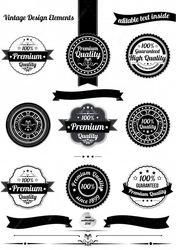 Vintage Label Template PSD