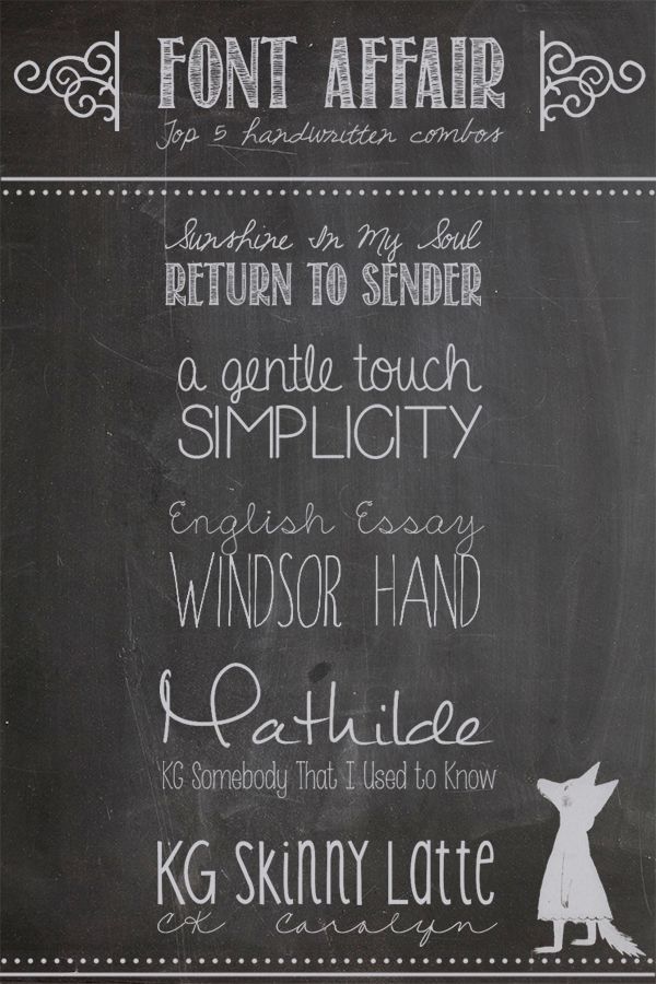 Wedding Font Combinations