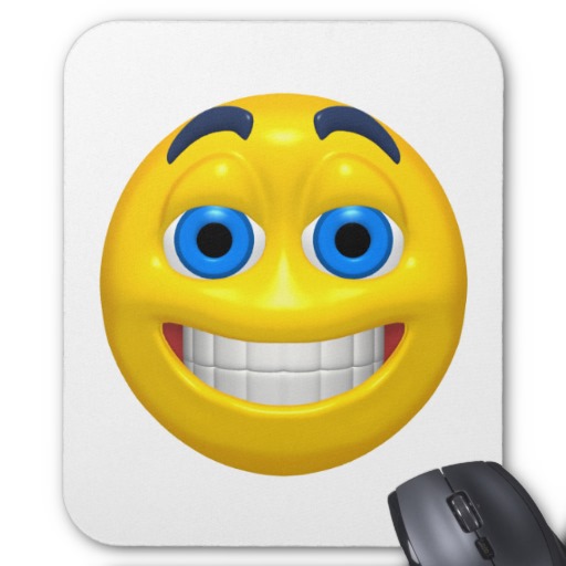 Wide-Eyed Smiley Emoticon
