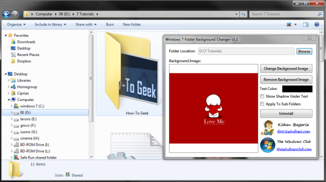 Windows Explorer Folder Icons