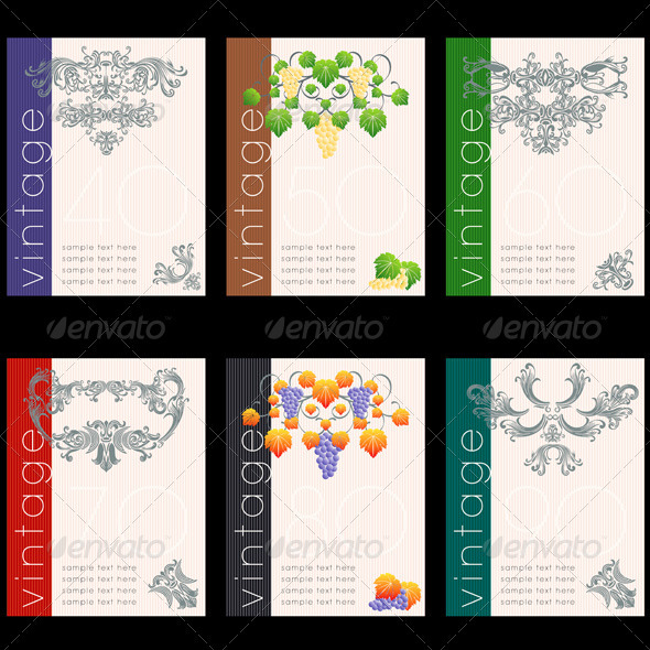 Wine Bottle Labels Designs Templates