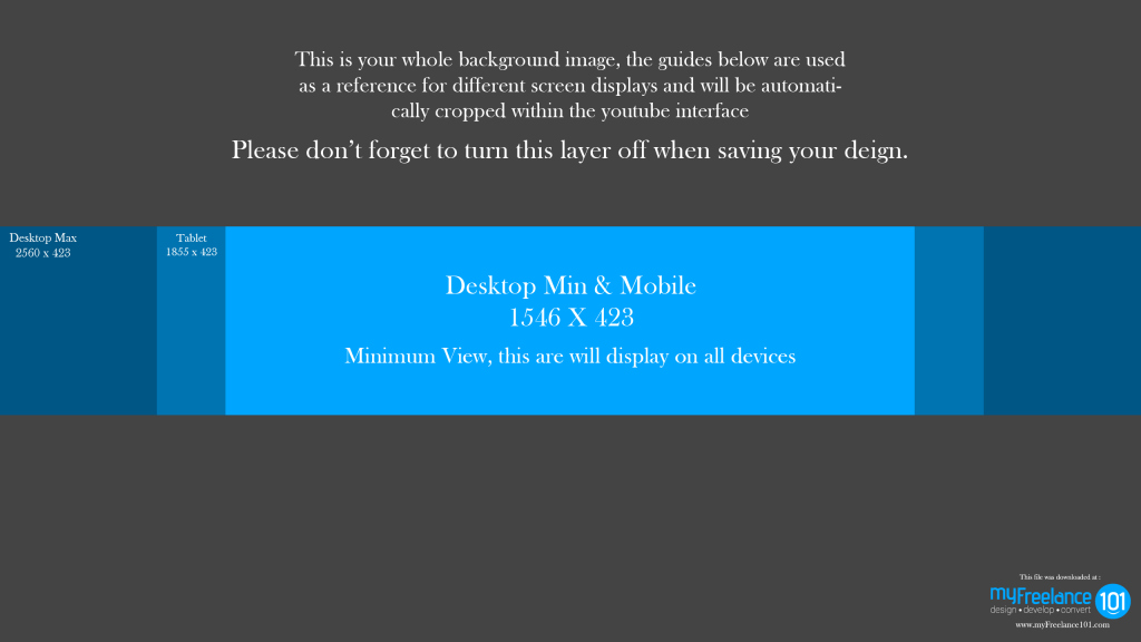 YouTube-Channel Banner Template YouTube-Channel Banner Template