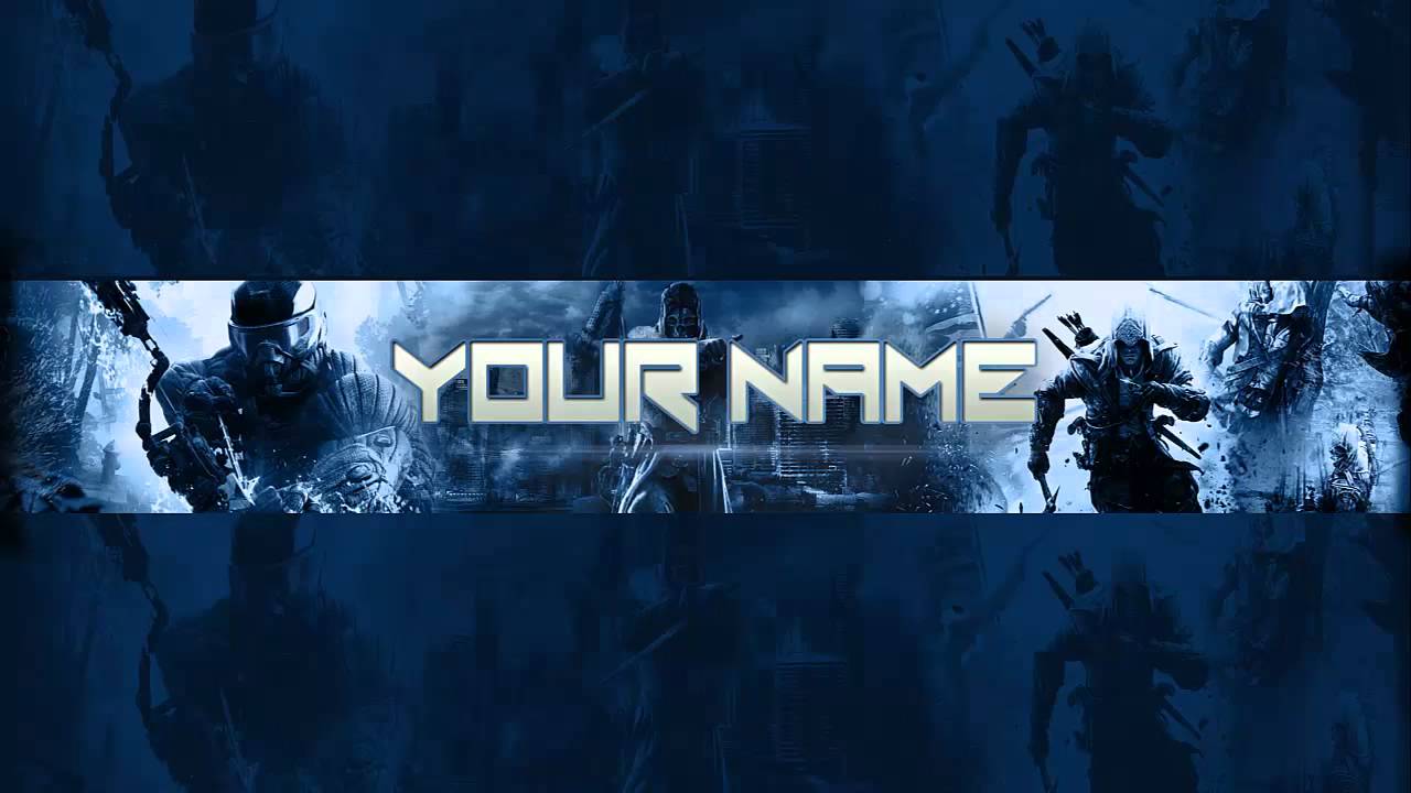 YouTube Gaming Channel Art Banner Template YouTube Gaming Channel Art Banner Template