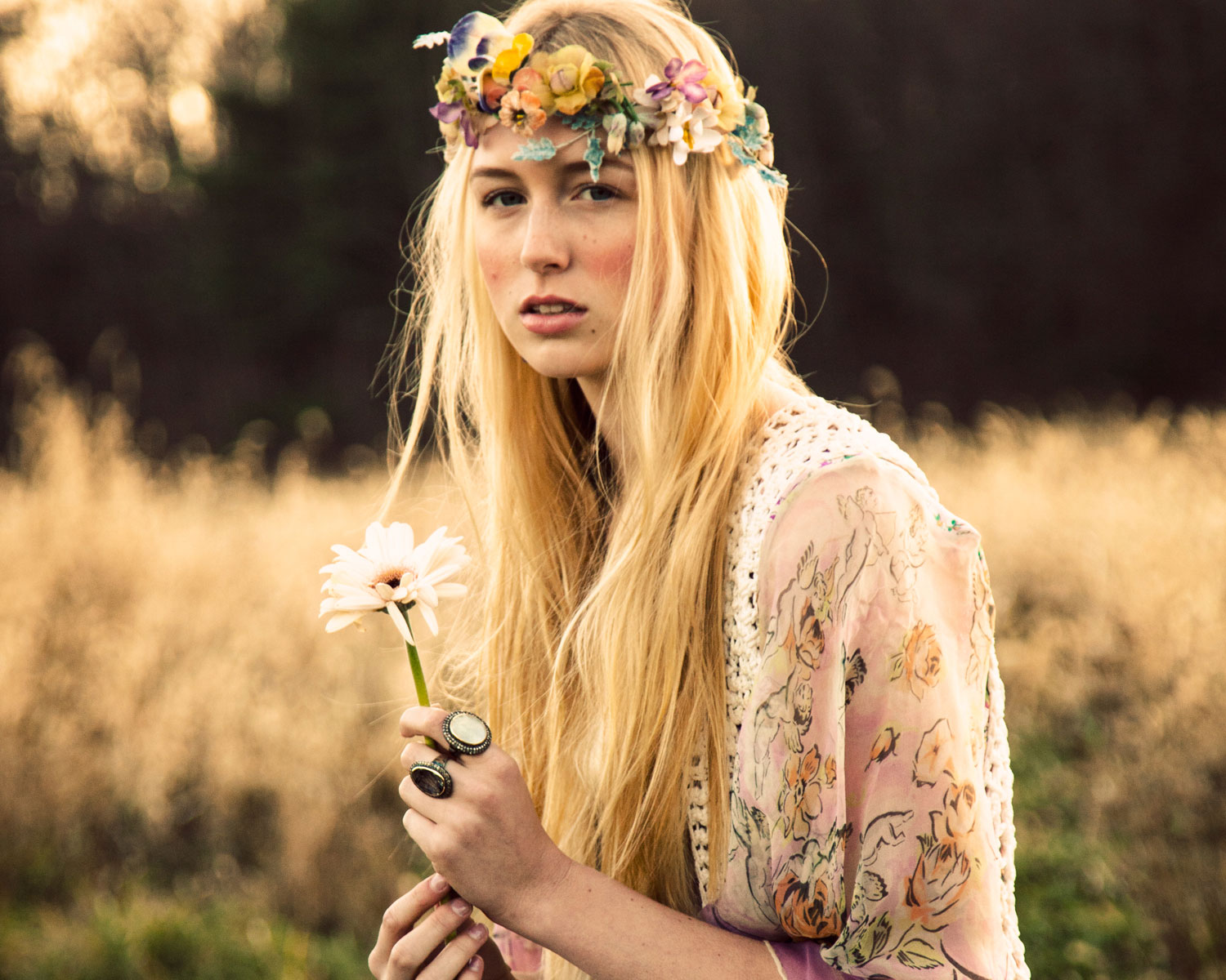 1960s Real Hippie Fashion Women