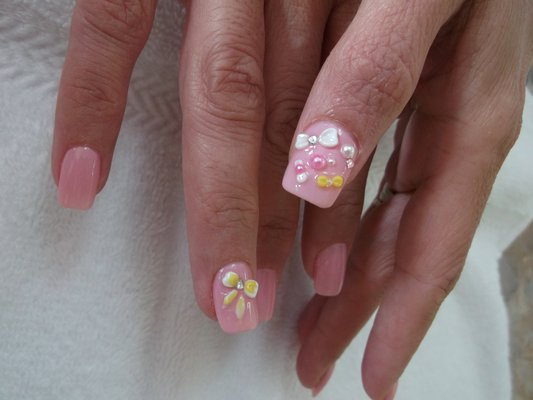 3D Nail Designs with Bows