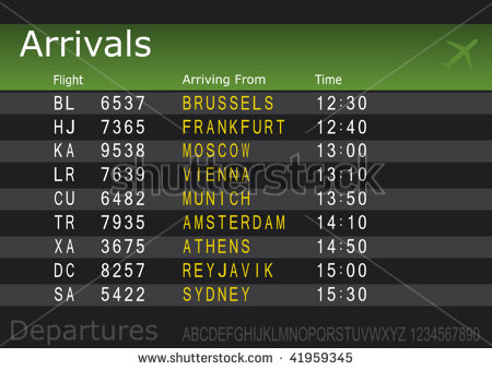 Airport Arrival Departure Board