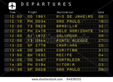 Airport Departure Board Font