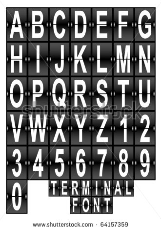 Airport Display Board Font Airport Display Board Font
