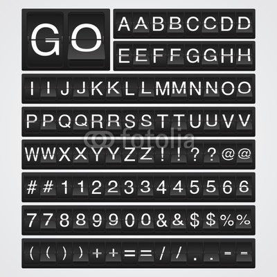 Airport Flip Board Font Airport Flip Board Font