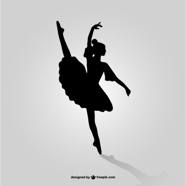 Ballet Dancer Silhouette Vector