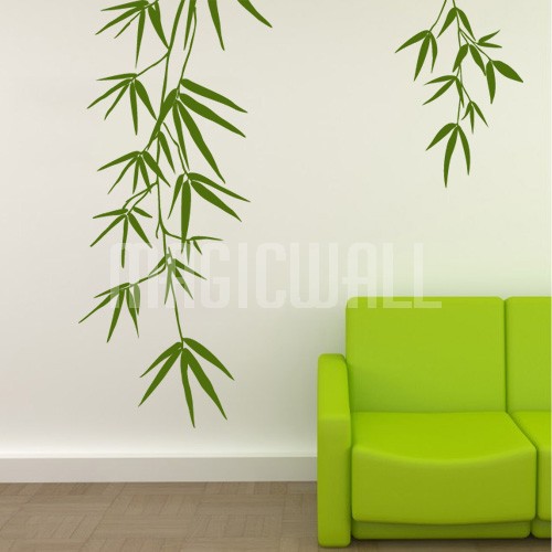 Bamboo Leaves Wall Decals