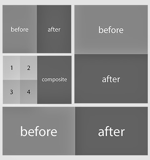 Before and After Photoshop Template
