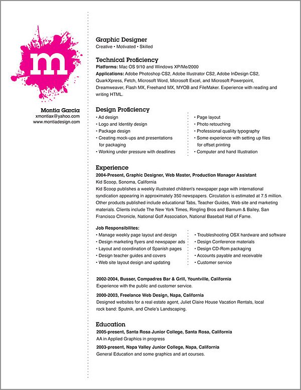 Best Graphic Design Resume Best Graphic Design Resume