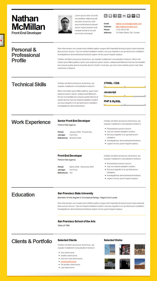 Best Resume Format Template