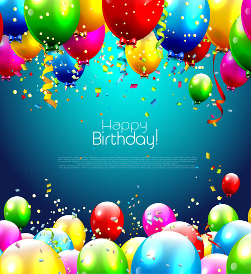 Birthday Balloons and Confetti Birthday Balloons and Confetti