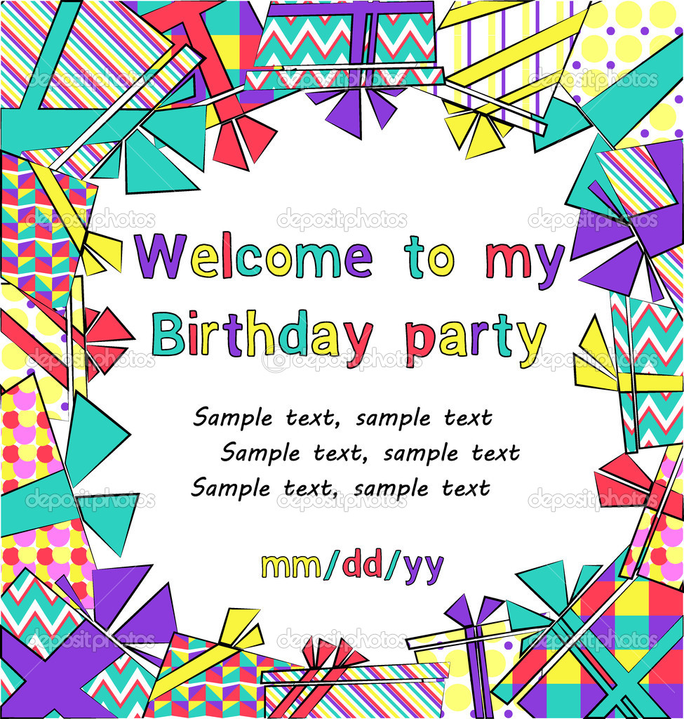 Birthday Card Invitation Templates Birthday Card Invitation Templates