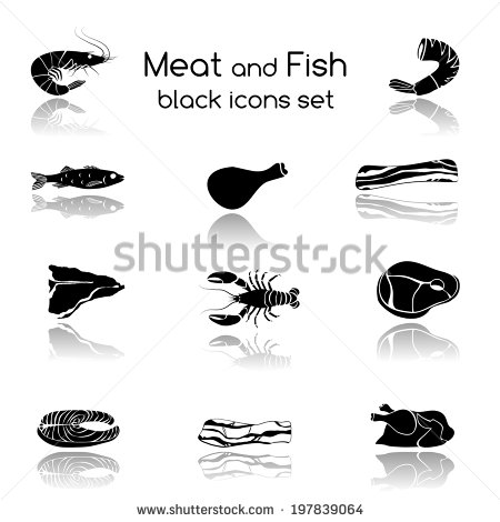 Black and White Fish Meat Images