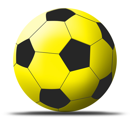 Black and Yellow Soccer Ball Black and Yellow Soccer Ball