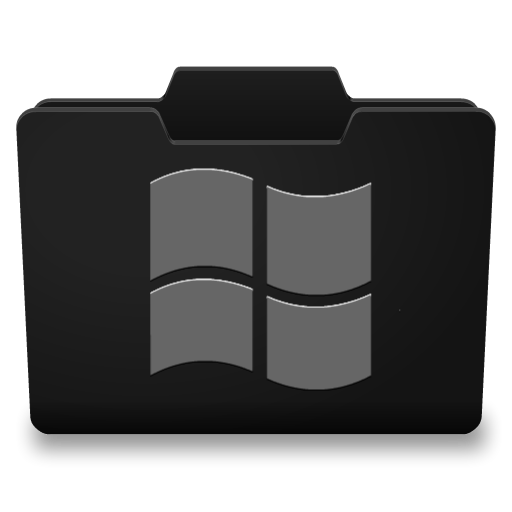 Black Folder Icon Windows Black Folder Icon Windows