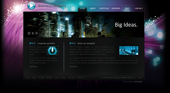 Black High-End Website Design