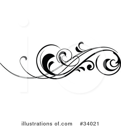 Black Scroll Clip Art