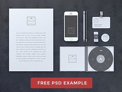 Blank Stationery Branding Mock Up Psd Blank Stationery Branding Mock Up Psd