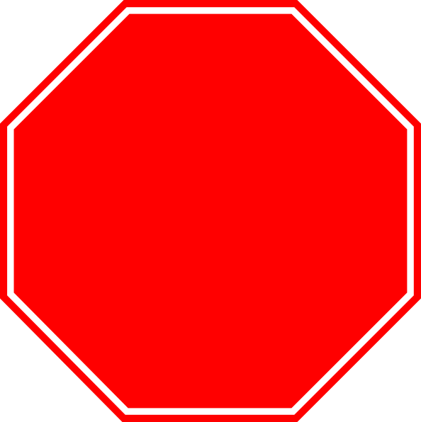 Blank Stop Sign Clip Art