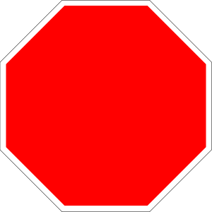 Blank Stop Sign Clip Art